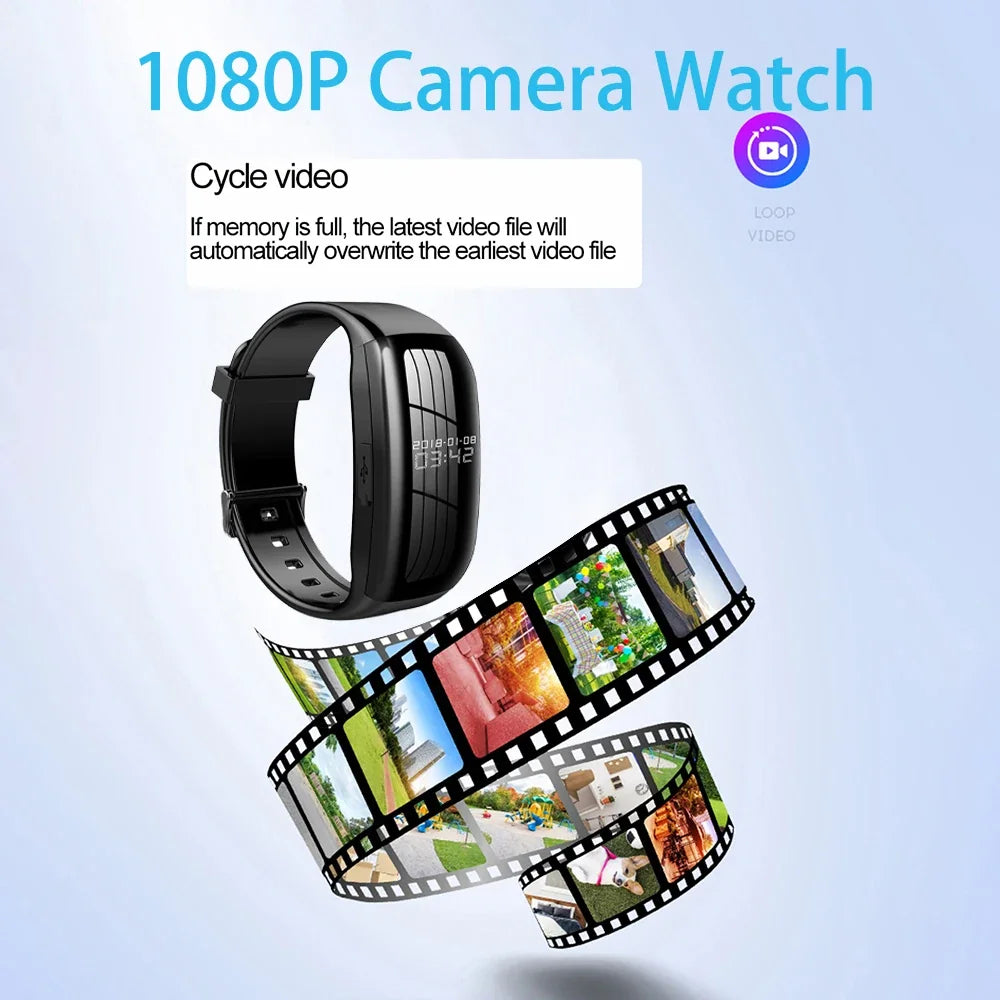 Montre Caméra Avec Enregistreur Vocal Et USB-C
