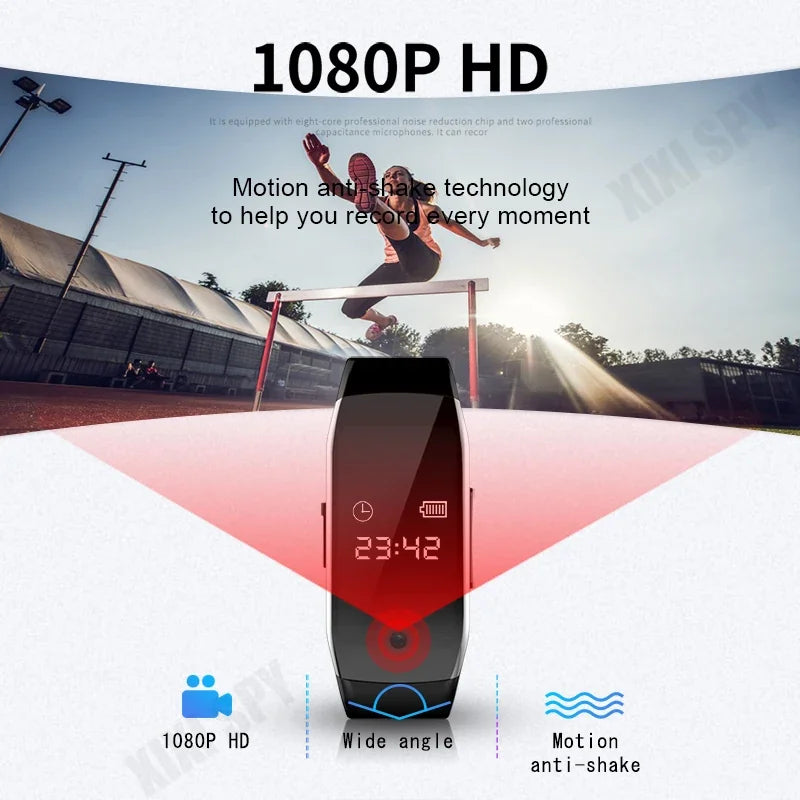 Montre Caméra Espion 1080P Avec Enregistreur Vocal