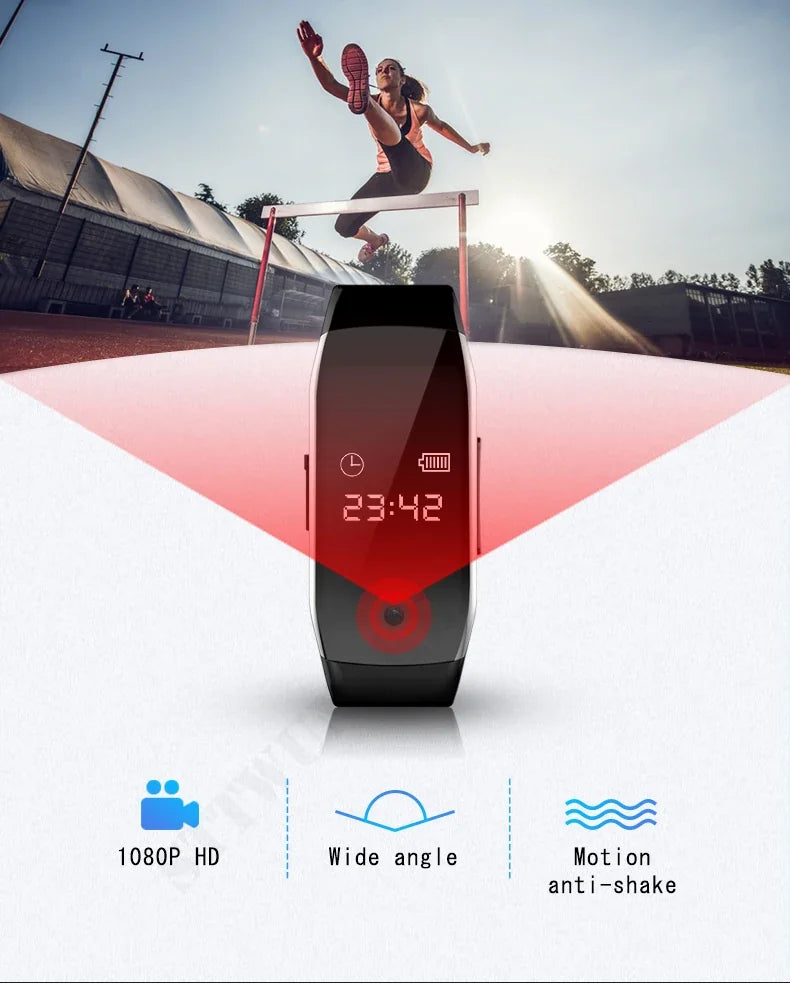 Montre Caméra Espion 1080P Avec Enregistreur Vocal