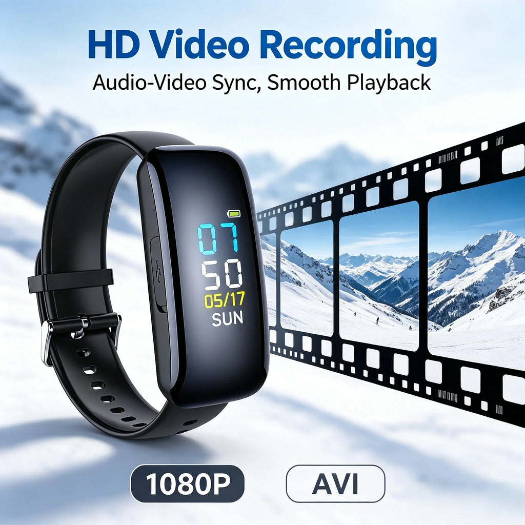 Montre Caméra Espion 1080P Avec Enregistreur Vocal