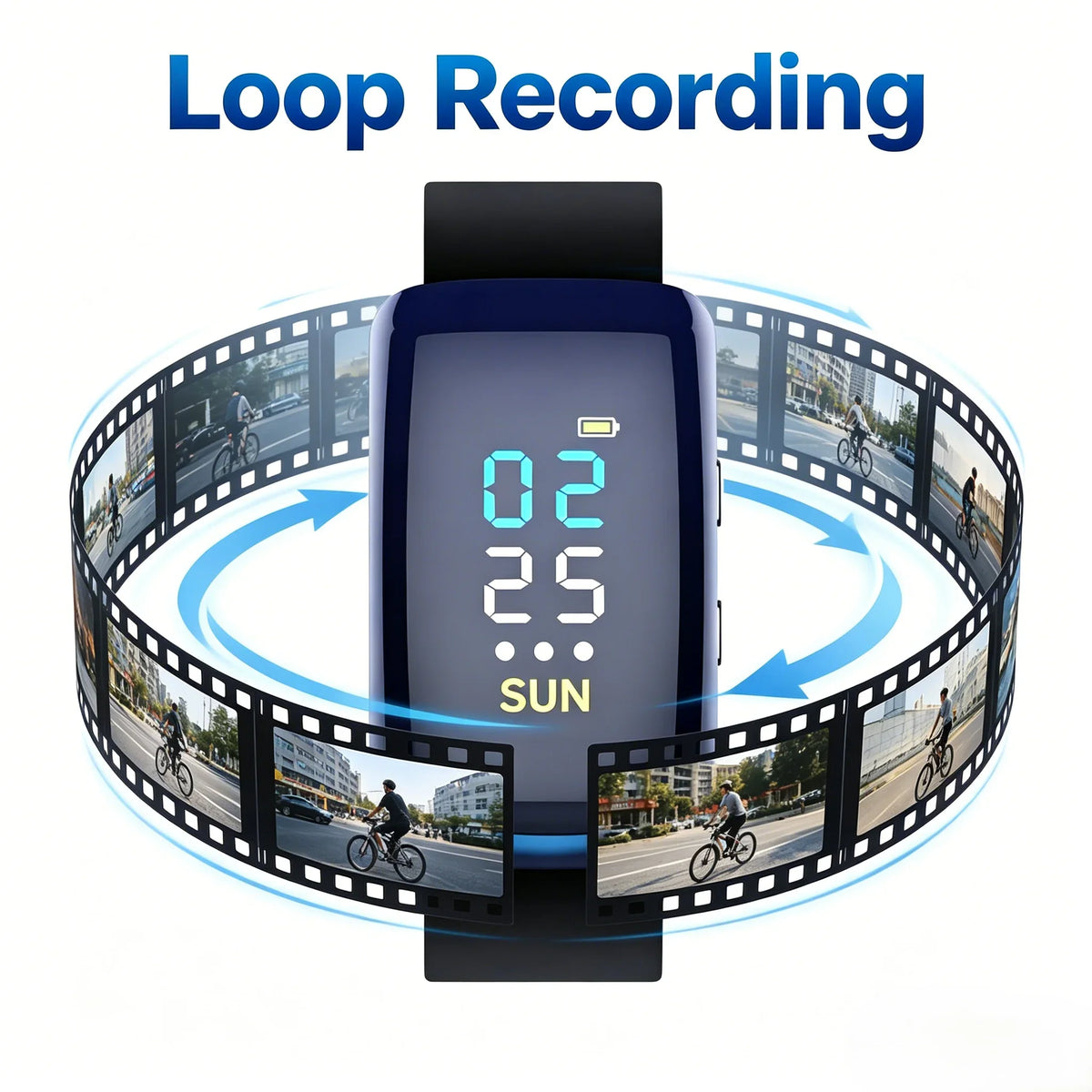 Montre Caméra Espion 1080P Avec Enregistreur Vocal