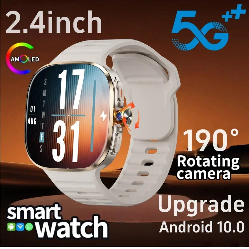 Montre Connectée 4G Amoled Avec Caméra Rotative