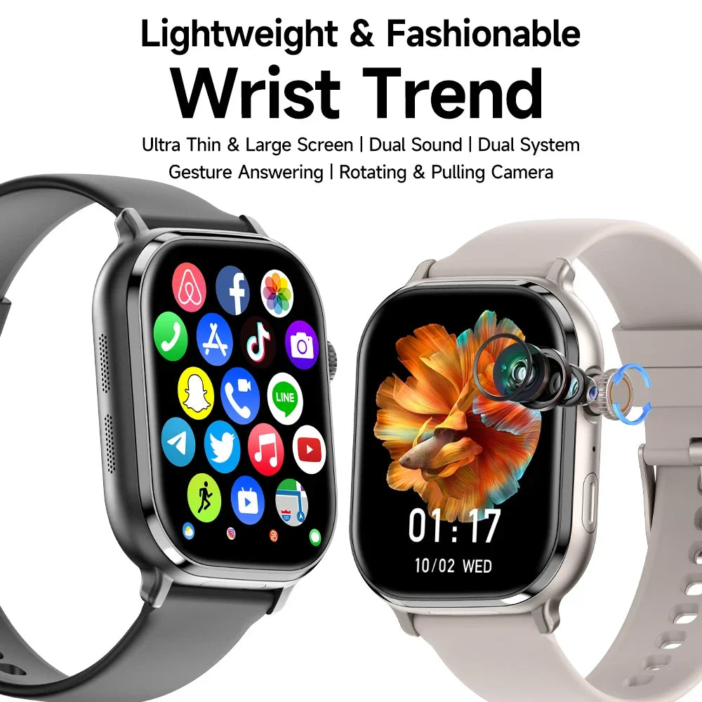Montre Connectée 5G LTE Avec Caméra Rotative