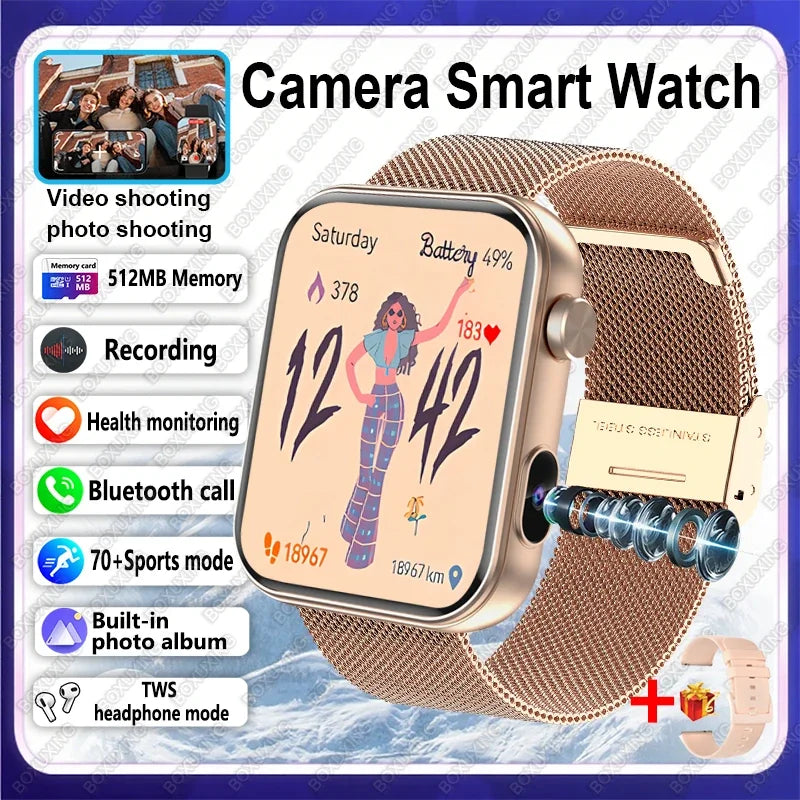 Montre Connectée Avec Caméra Et Appels Bluetooth