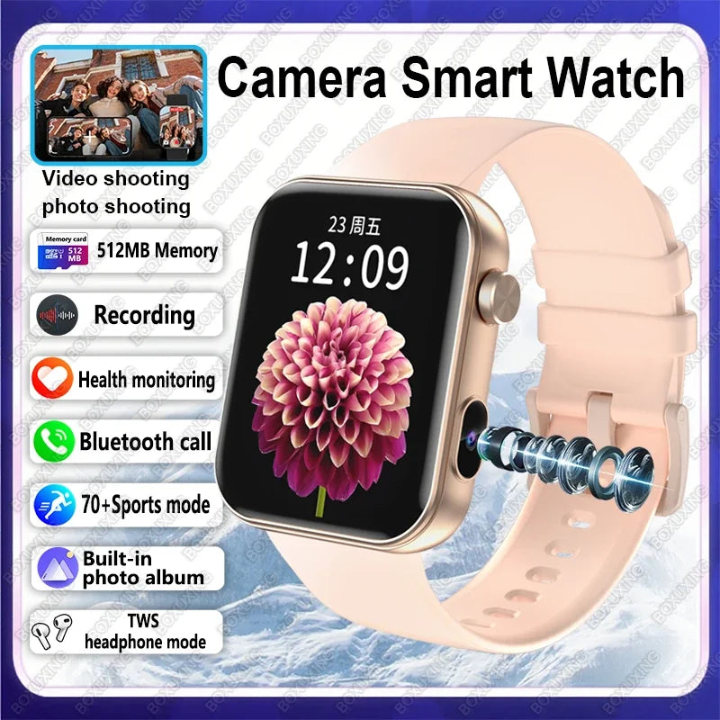Montre Connectée Avec Caméra Et Appels Bluetooth Image