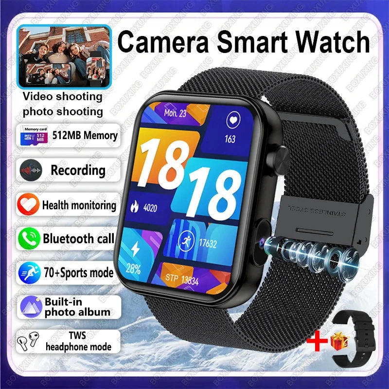 Montre Connectée Avec Caméra Et Appels Bluetooth Image