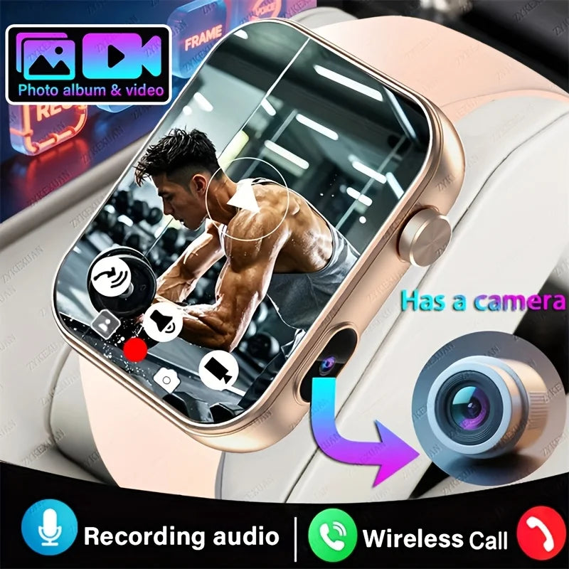 Montre Connectée Avec Caméra Et Écran HD 1,91 Pouce — illustration 2 Image