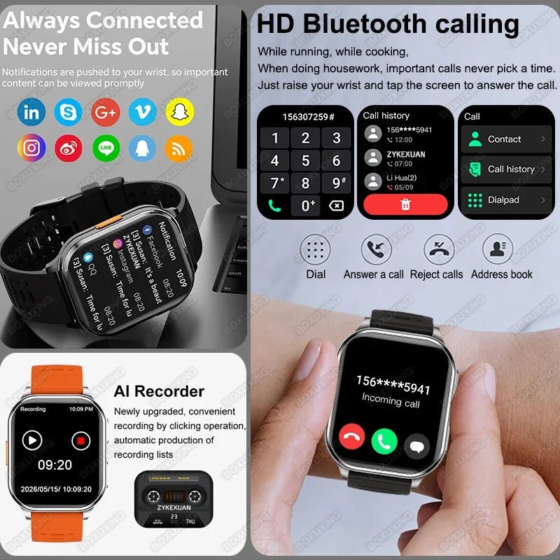 Montre Connectée Caméra et Appels Bluetooth
