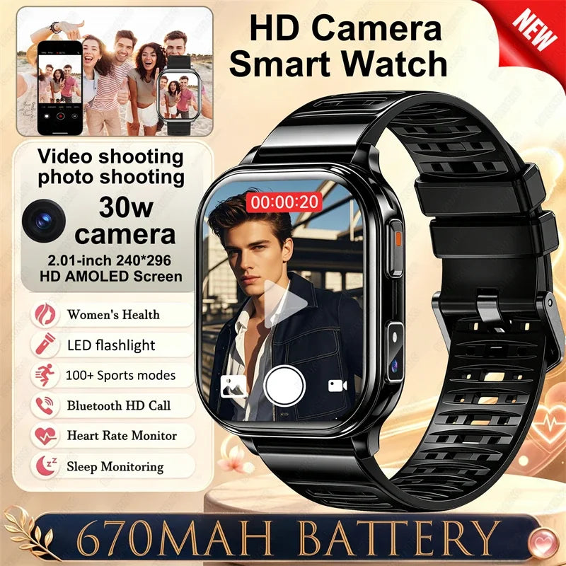 Montre Connectée Caméra Sport Étanche IP68