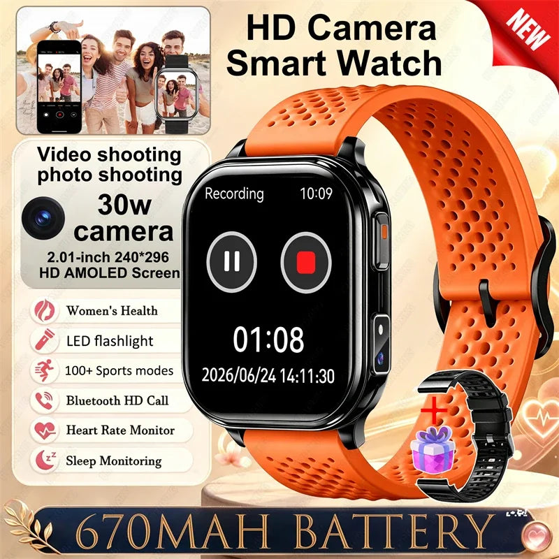 Montre Connectée Caméra Sport Étanche IP68