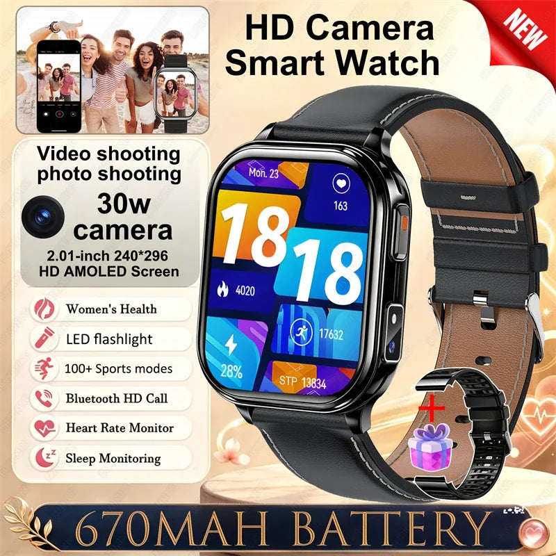 Montre Connectée Caméra Sport Étanche IP68