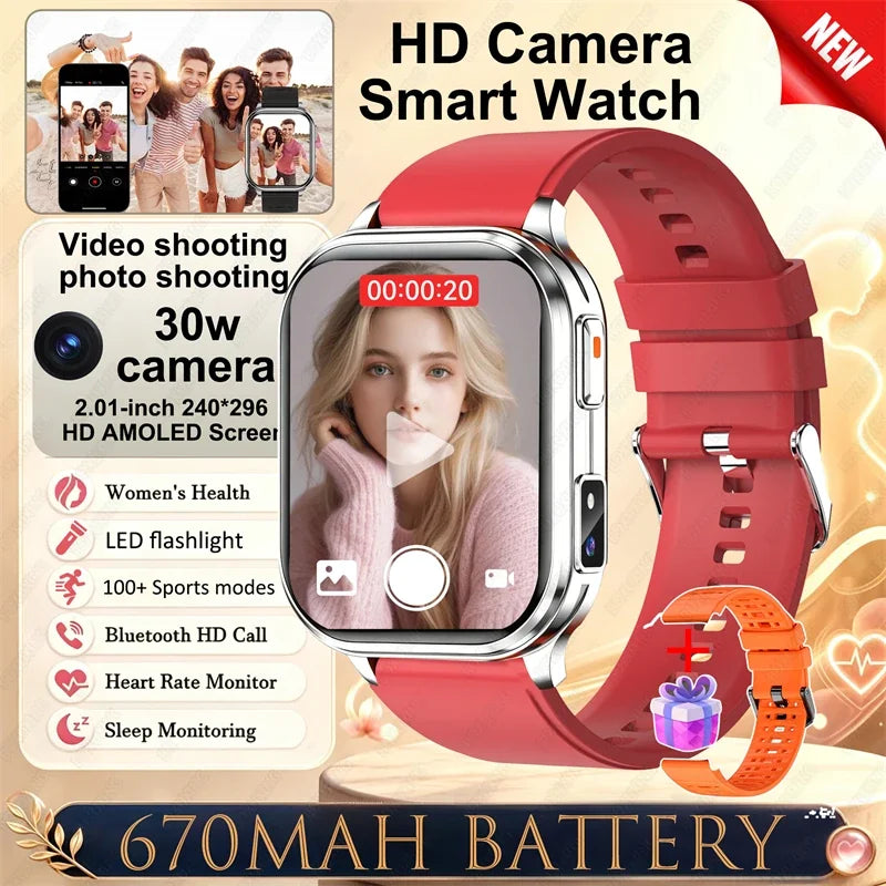 Montre Connectée Caméra Sport Étanche IP68