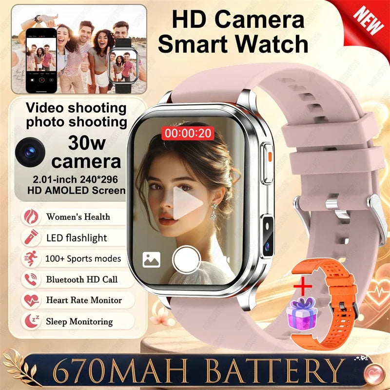 Montre Connectée Caméra Sport Étanche IP68
