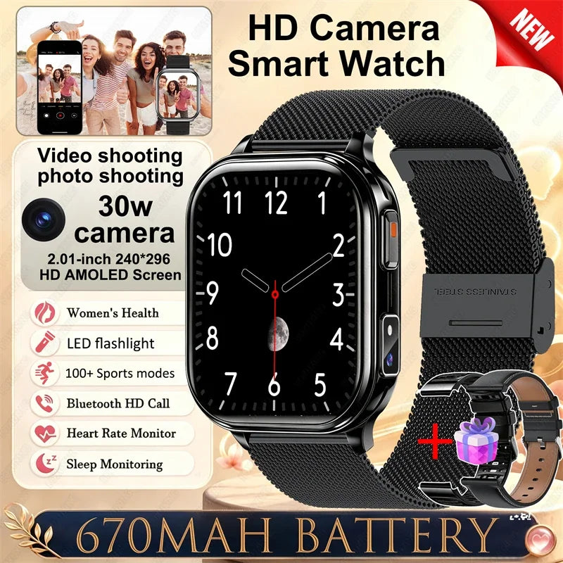 Montre Connectée Caméra Sport Étanche IP68