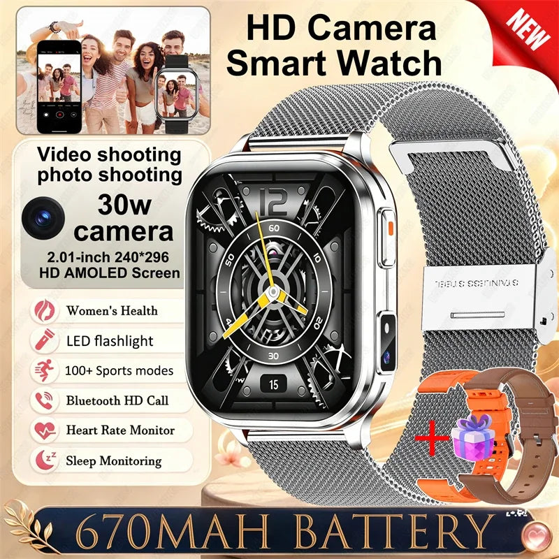 Montre Connectée Caméra Sport Étanche IP68