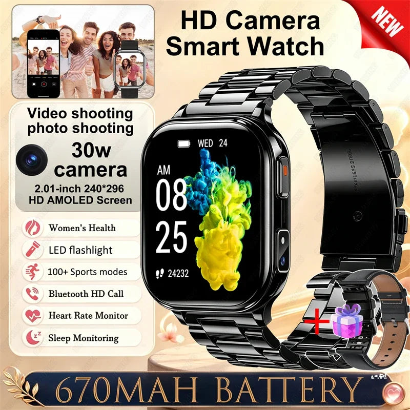 Montre Connectée Caméra Sport Étanche IP68