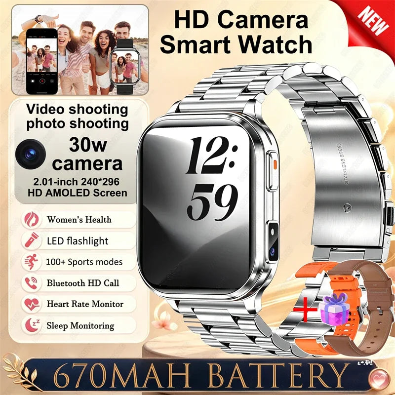 Montre Connectée Caméra Sport Étanche IP68