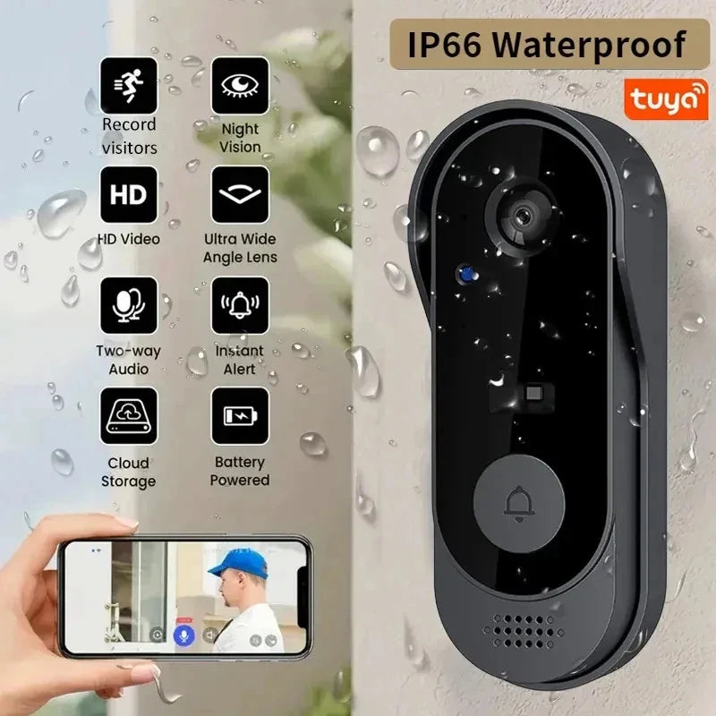 Sonnette Vidéo Intelligente WiFi avec Caméra HD