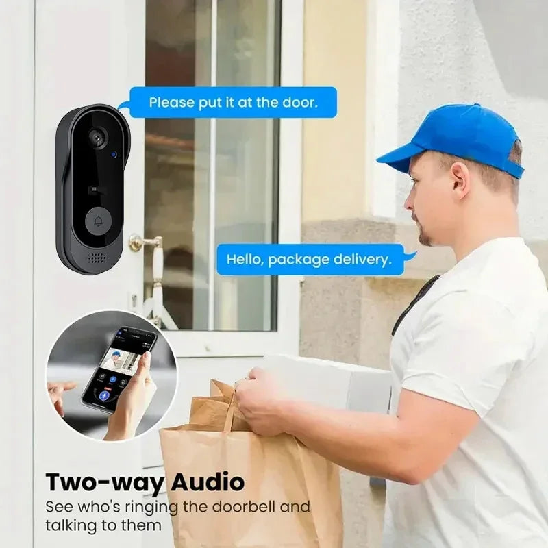 Sonnette Vidéo Intelligente WiFi avec Caméra HD