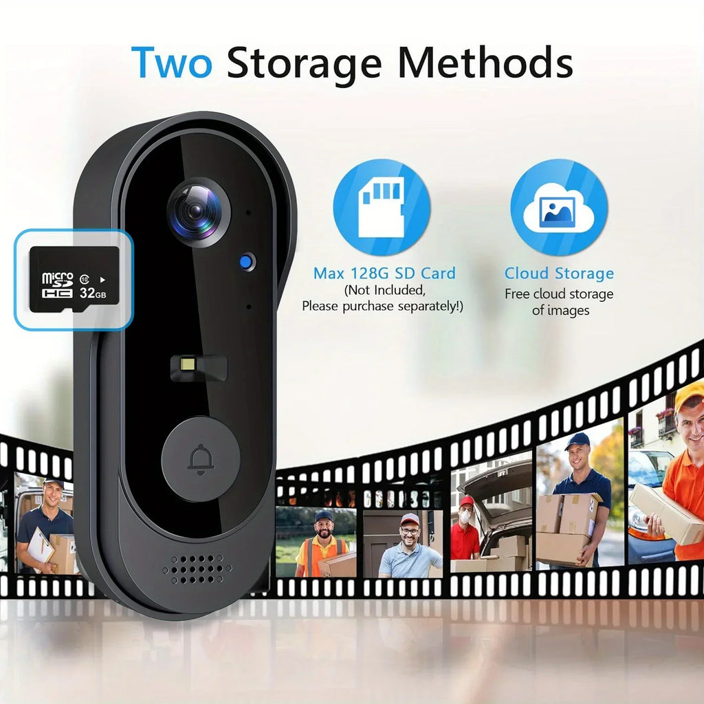 Sonnette Vidéo Intelligente WiFi avec Caméra HD