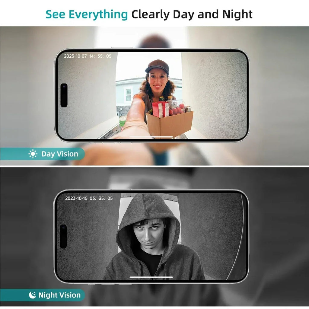 Sonnette Vidéo Intelligente WiFi avec Caméra HD