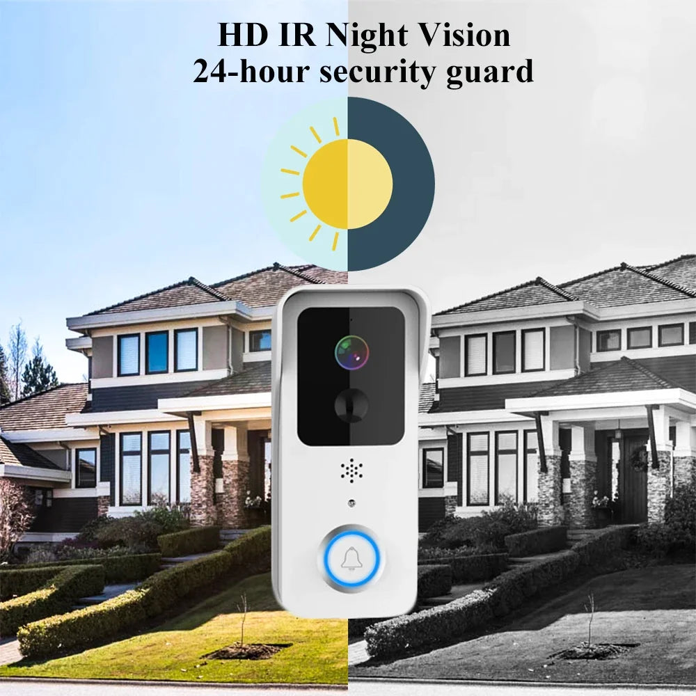 Sonnette Vidéo WiFi 1080P Avec Caméra Et Vision Nocturne