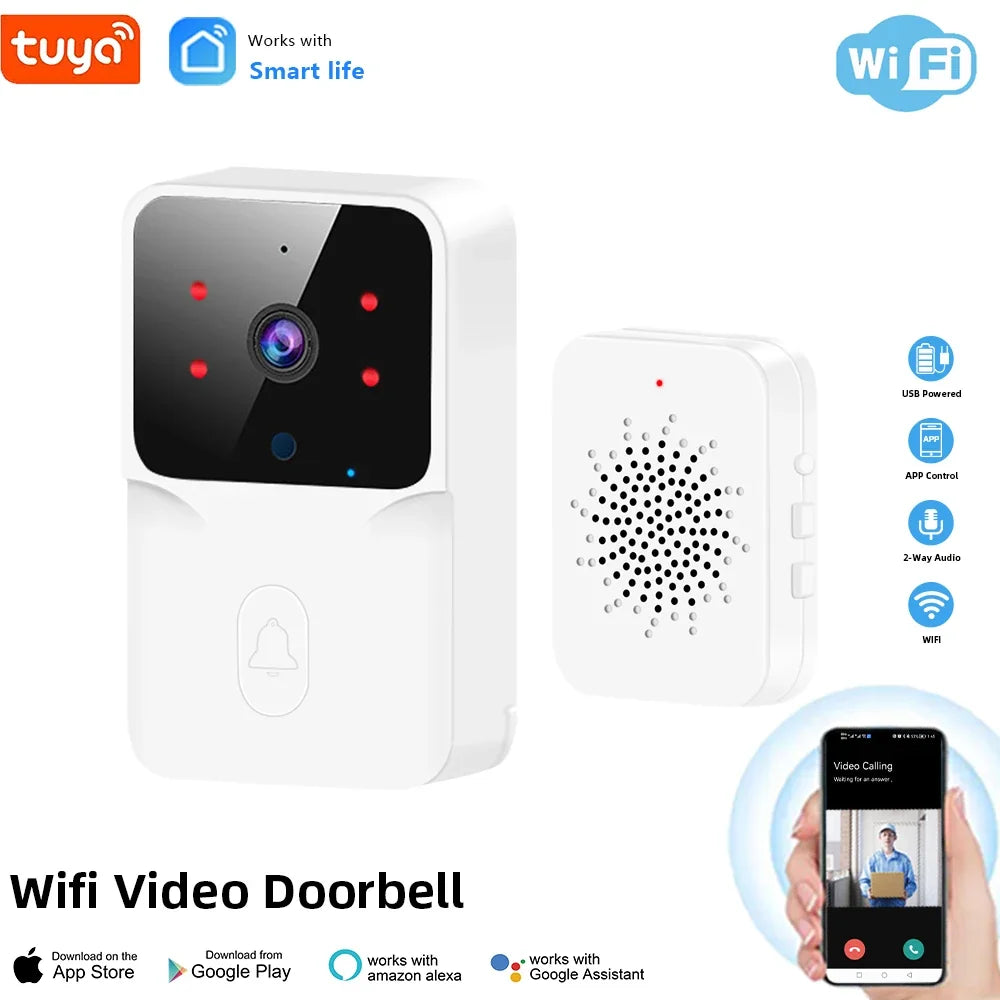 Sonnette Vidéo WiFi Avec Caméra Et Carillon