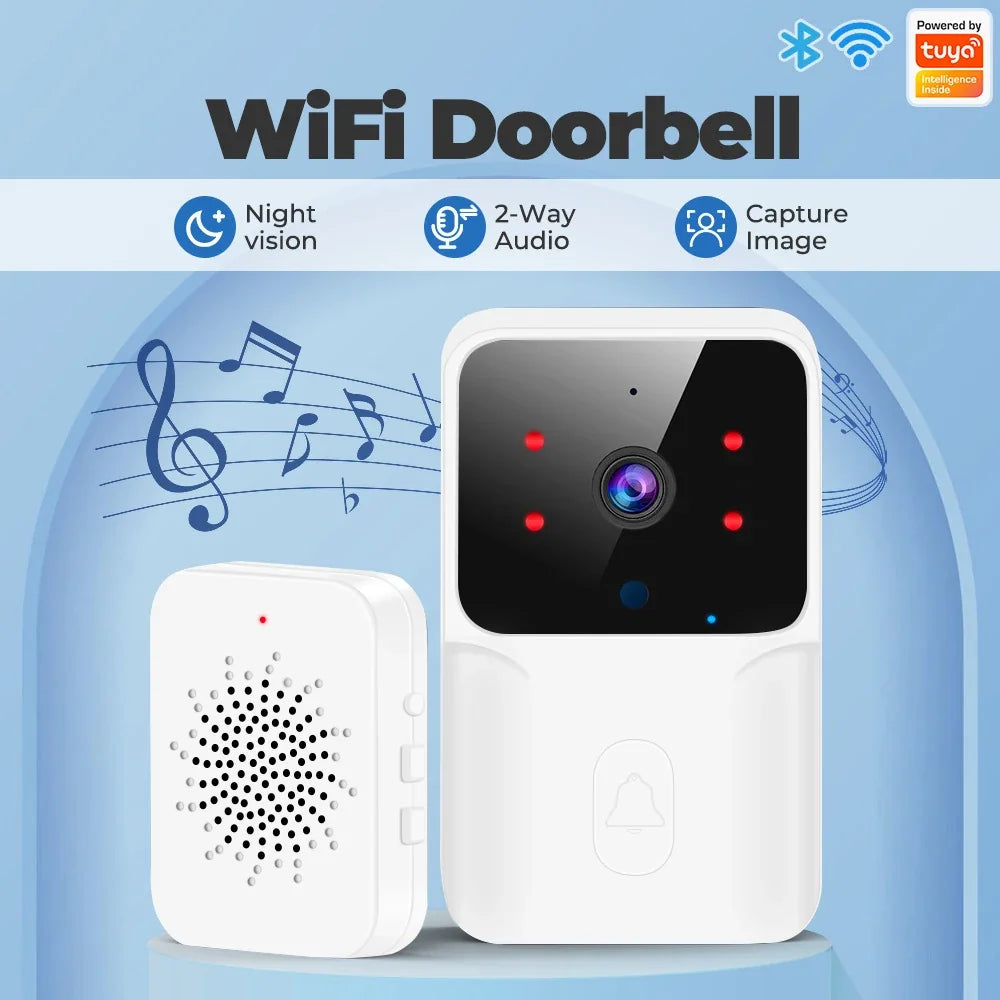 Sonnette Vidéo WiFi Avec Caméra Et Carillon