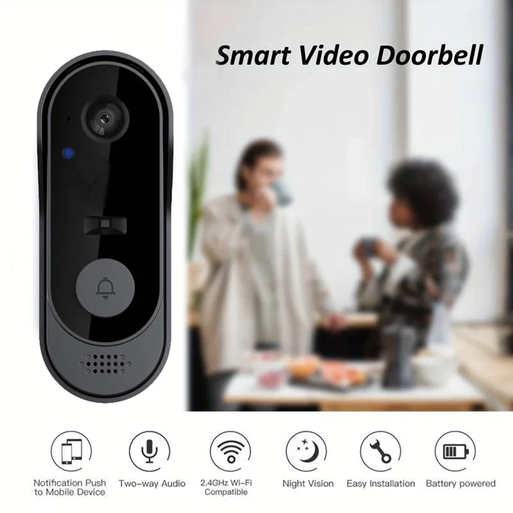 Sonnette Vidéo WiFi Avec Caméra Et Vision Nocturne