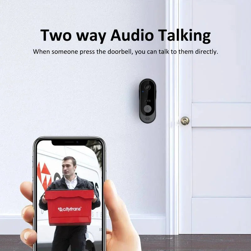 Sonnette Vidéo WiFi Avec Caméra Et Vision Nocturne