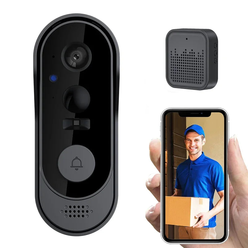 Sonnette Vidéo WiFi Avec Caméra Et Vision Nocturne