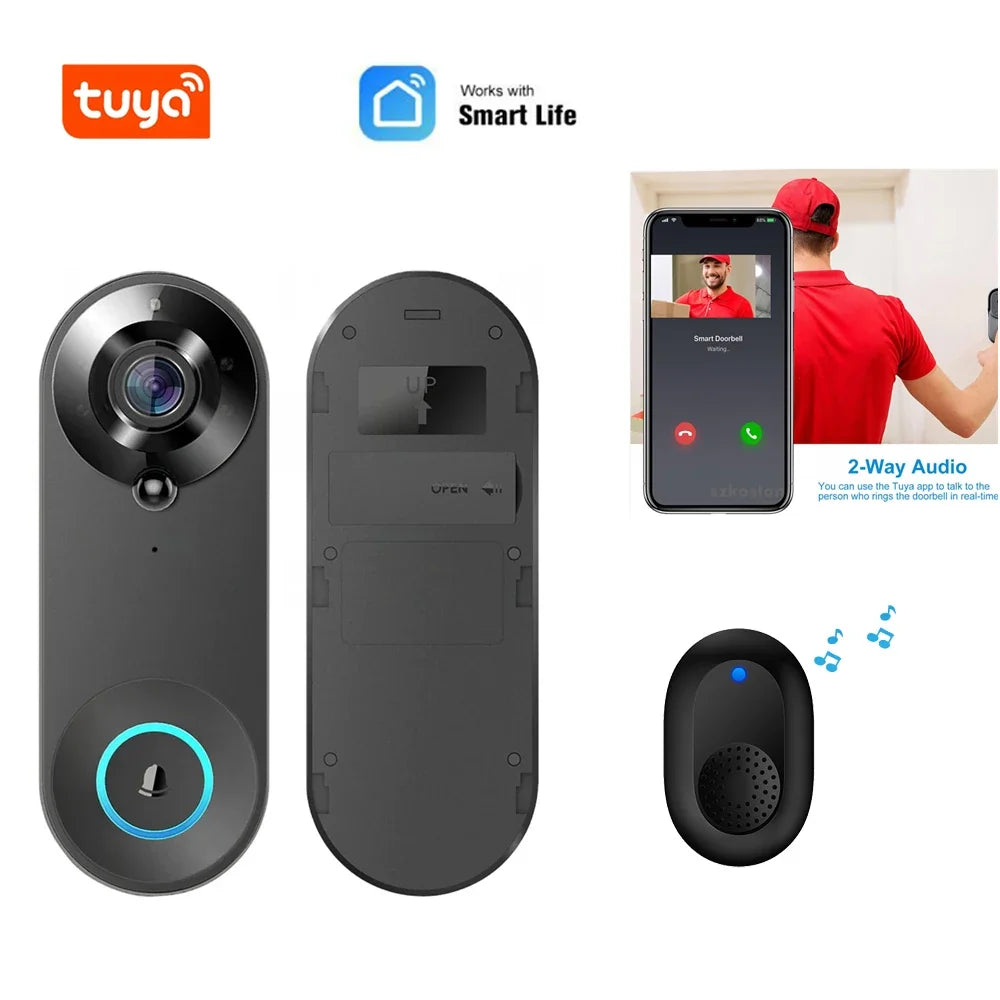 Sonnette Vidéo WiFi Intelligente Avec Détection PIR