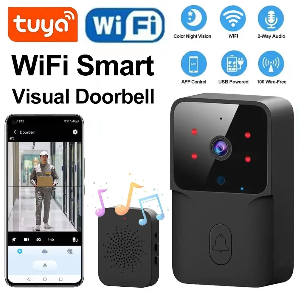 Sonnette Vidéo WiFi Sans Fil Avec Caméra