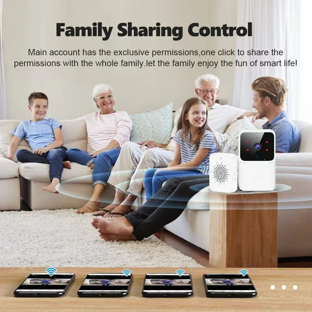 Sonnette Vidéo WiFi Sans Fil Avec Caméra