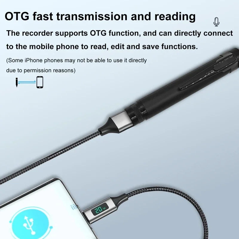 Stylo Enregistreur Vocal Numérique Portable