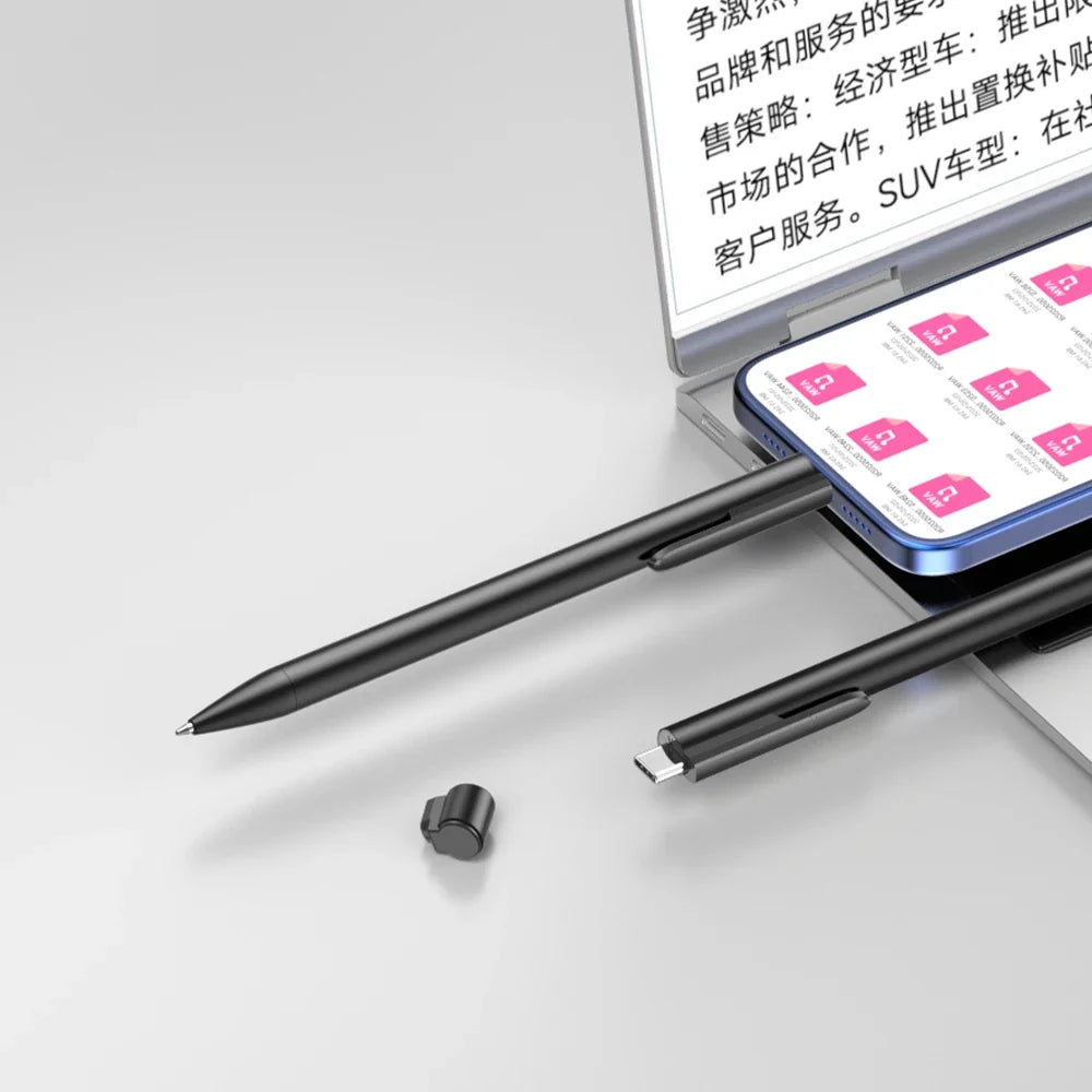 Stylo Enregistreur Vocal USB-C Avec Réduction De Bruit