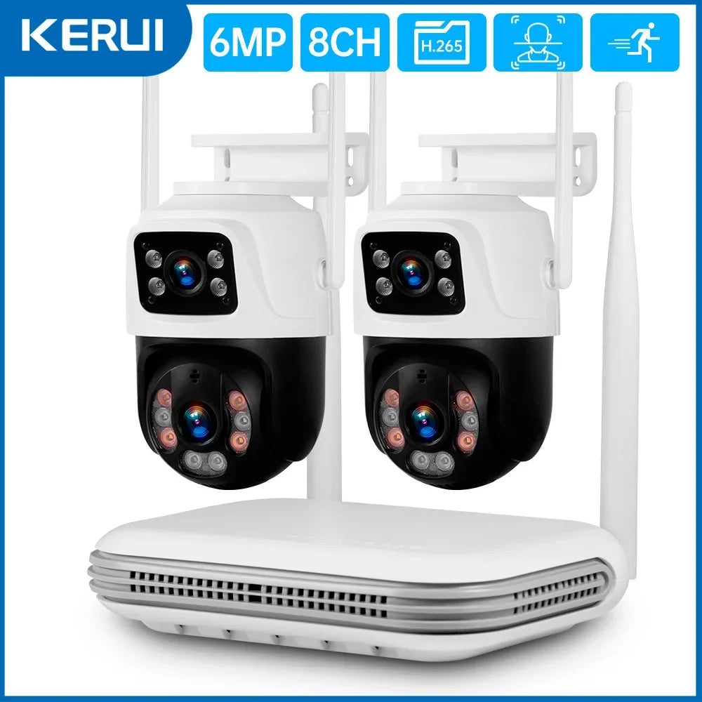 Système De Caméras De Surveillance Sans Fil 8 Canaux