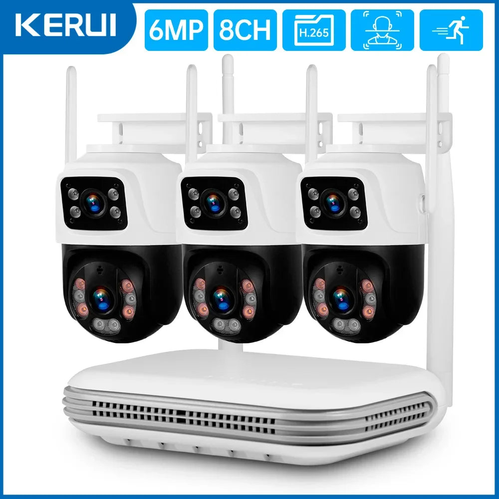 Système De Caméras De Surveillance Sans Fil 8 Canaux