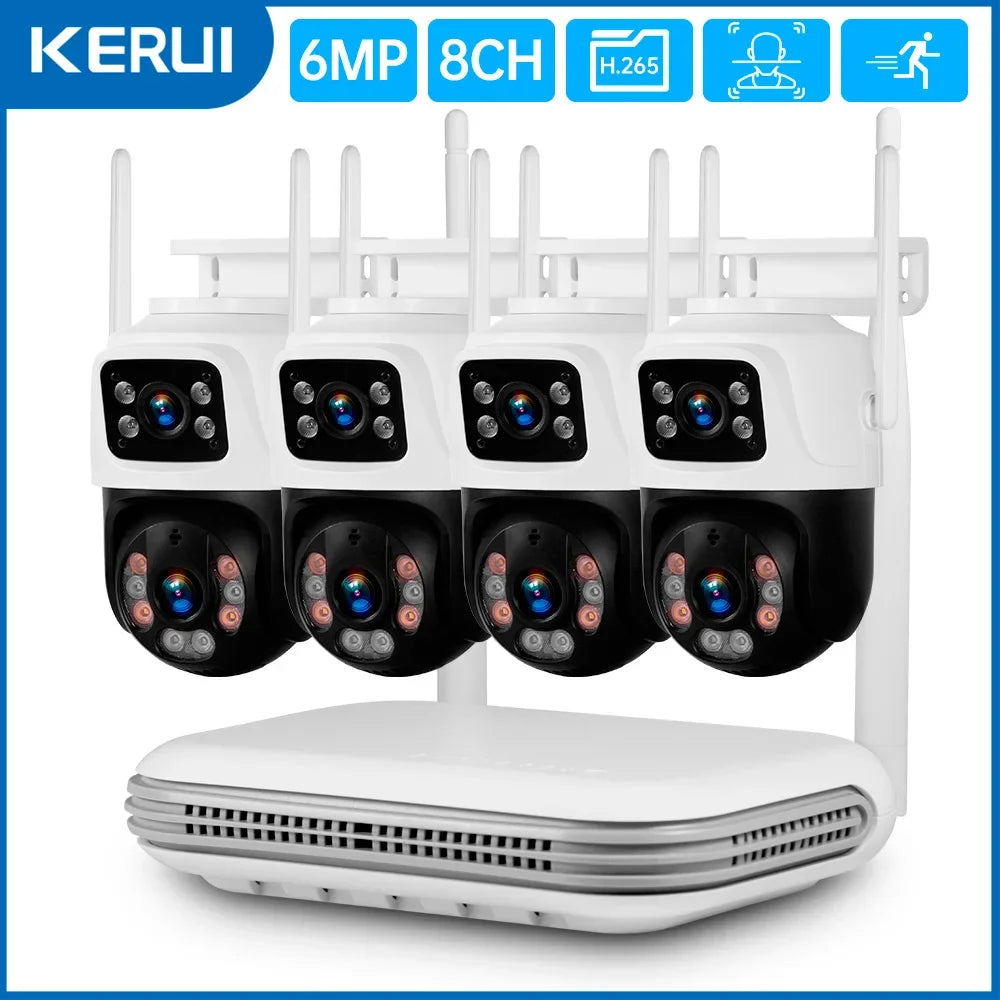 Système De Caméras De Surveillance Sans Fil 8 Canaux