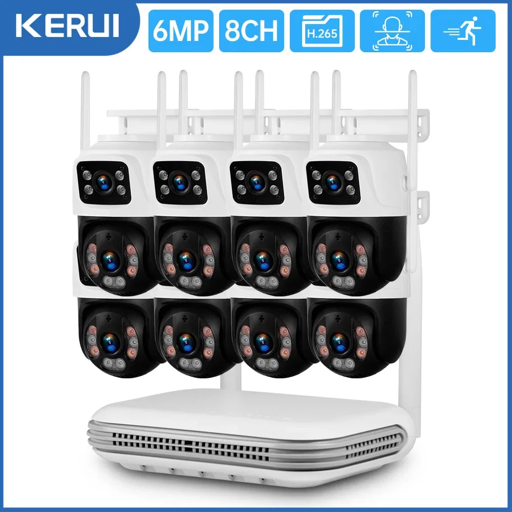 Système De Caméras De Surveillance Sans Fil 8 Canaux