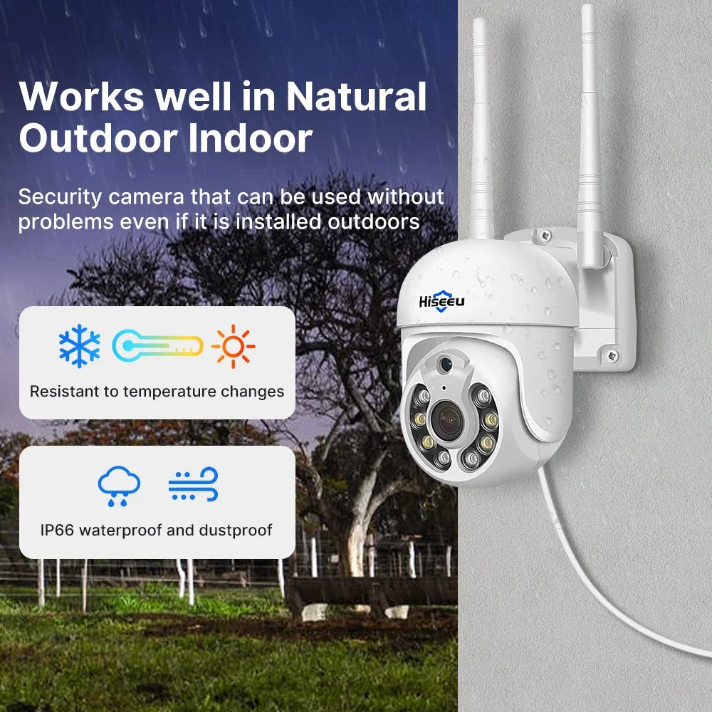 Système De Caméras De Surveillance WiFi PTZ 4 Caméras
