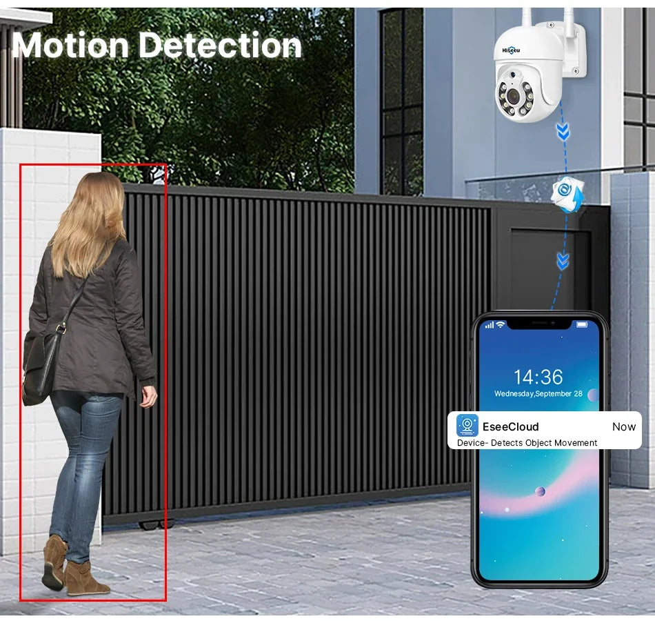 Système De Caméras De Surveillance WiFi PTZ 4 Caméras
