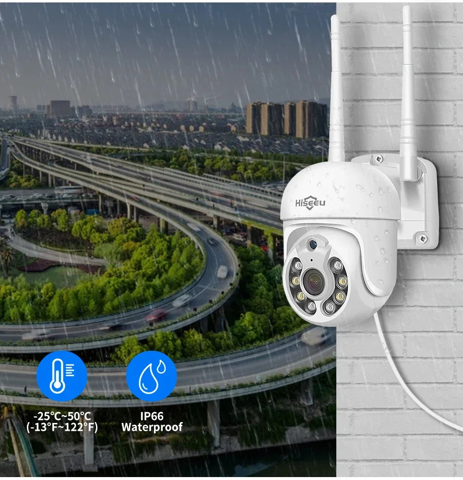 Système De Caméras De Surveillance WiFi PTZ 4 Caméras