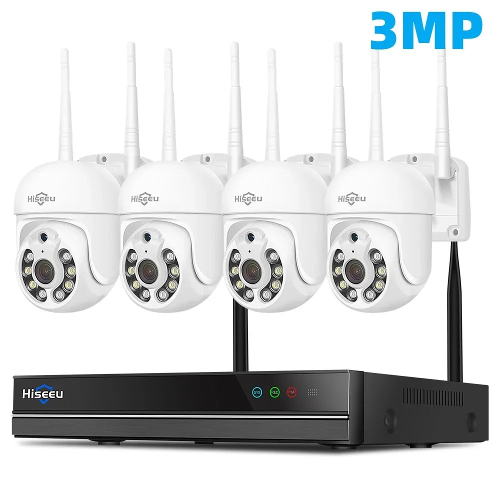 Système De Caméras De Surveillance WiFi PTZ 4 Caméras Image