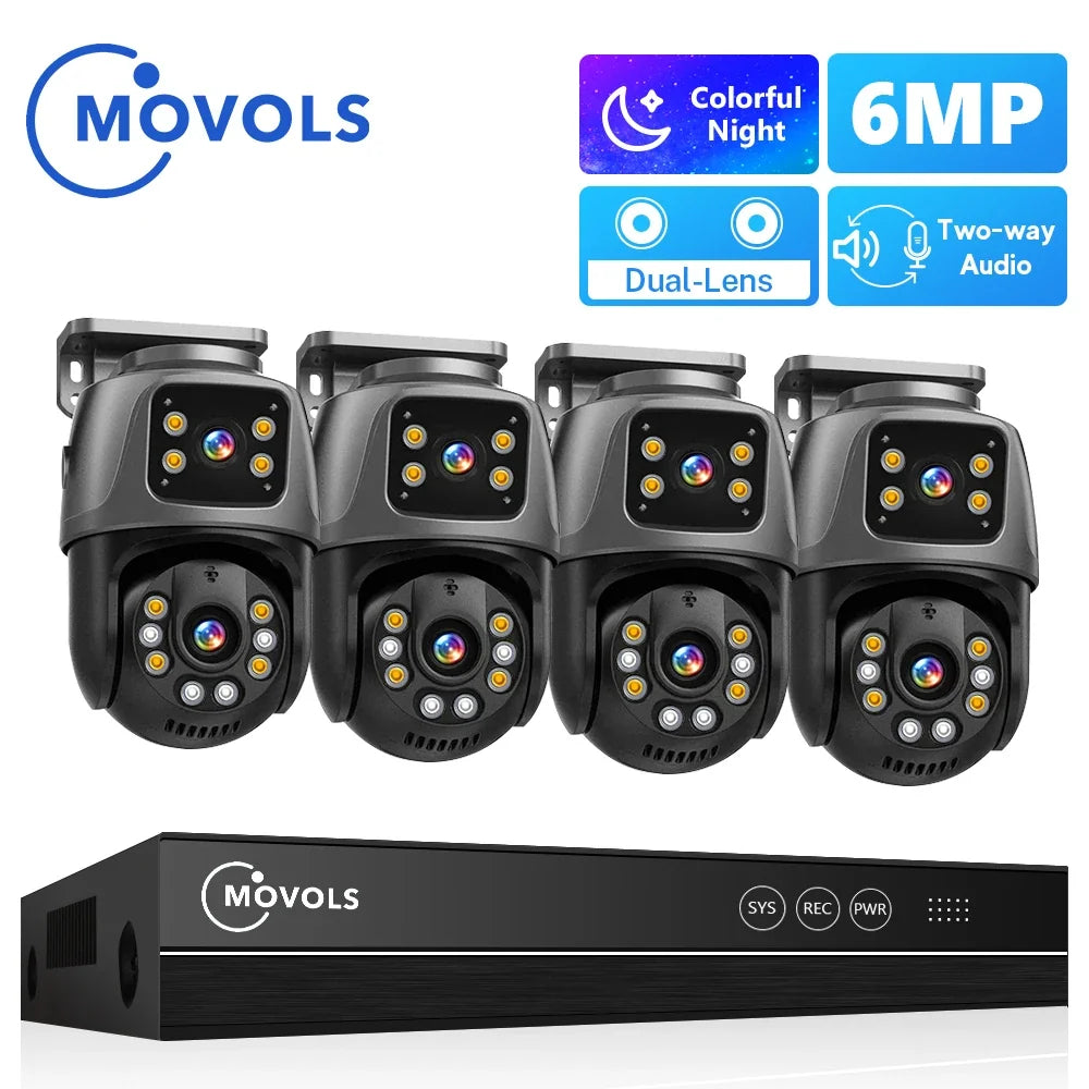 Système De Surveillance NVR 16CH À Double Objectif 6MP