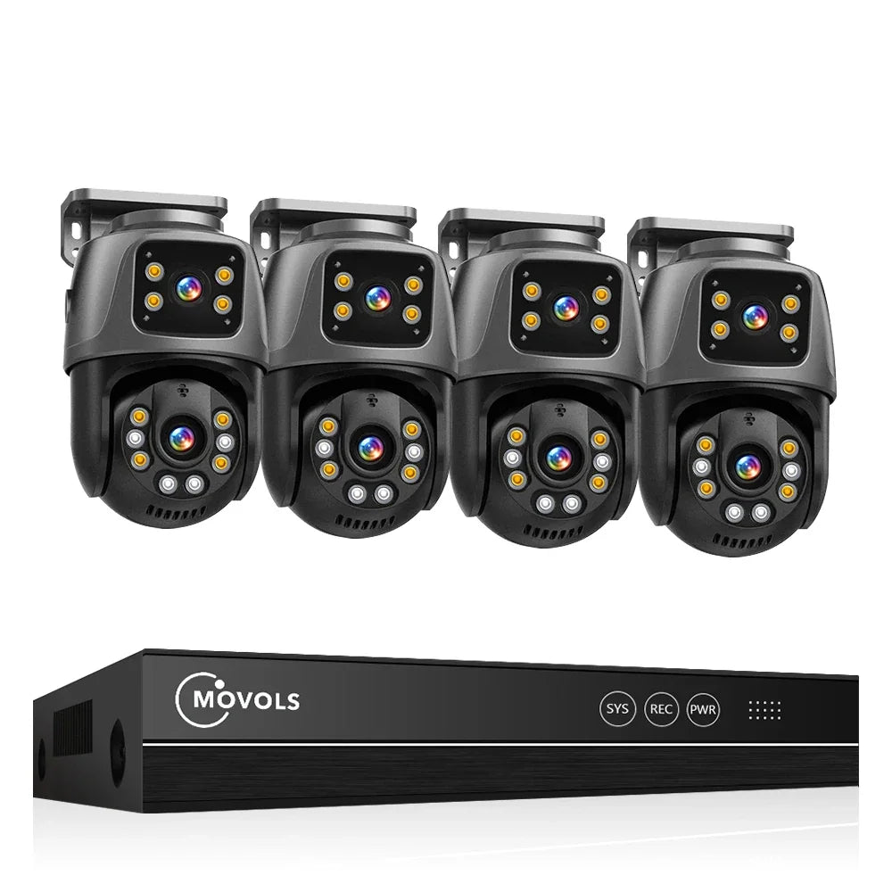 Système De Surveillance NVR 16CH À Double Objectif 6MP