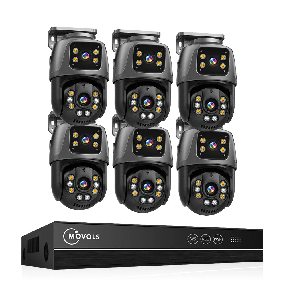 Système De Surveillance NVR 16CH À Double Objectif 6MP