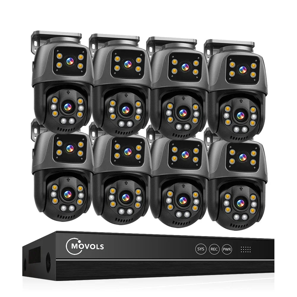 Système De Surveillance NVR 16CH À Double Objectif 6MP