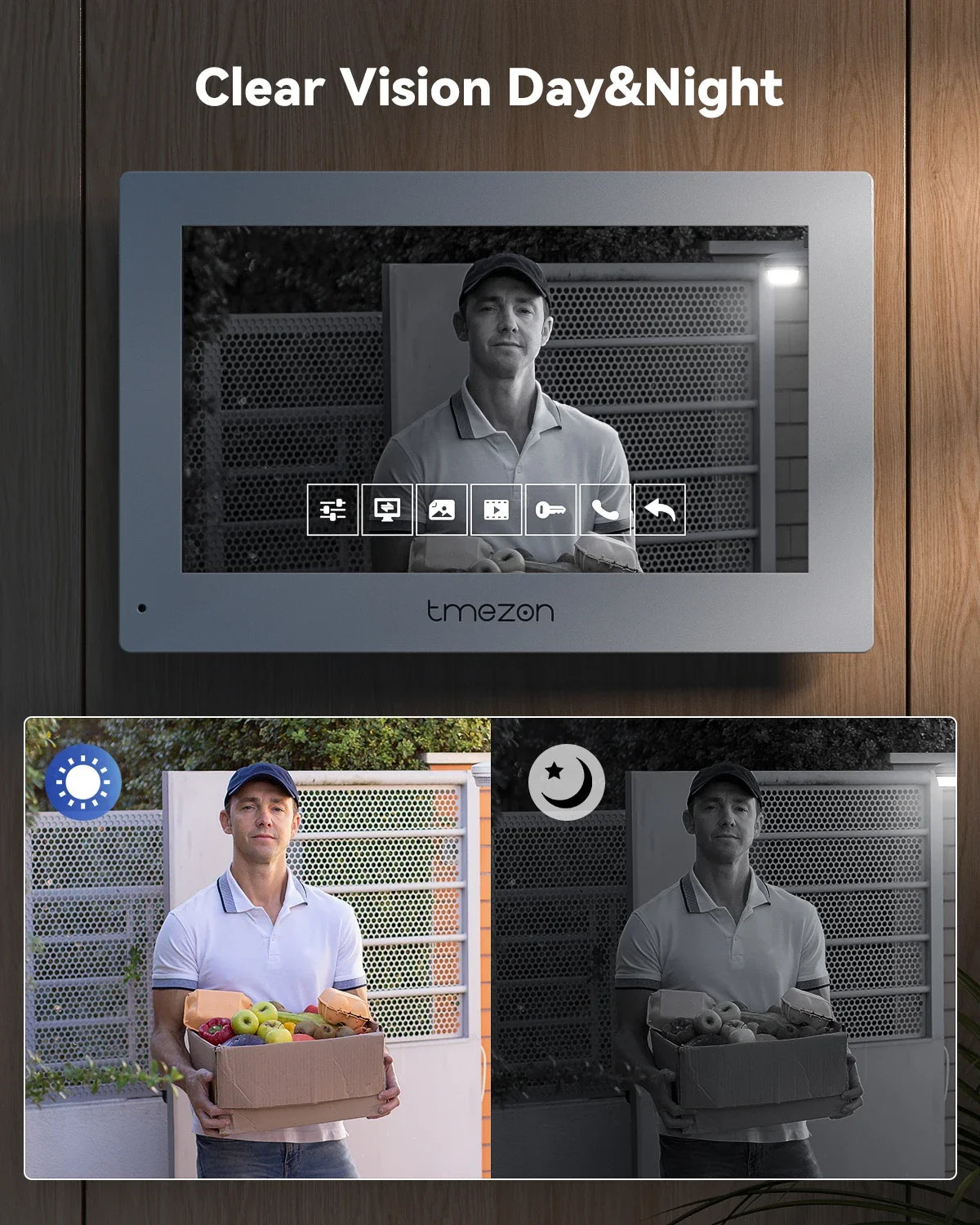 Visiophone WiFi 7 Pouces Avec Caméra 1080P Et Déverrouillage